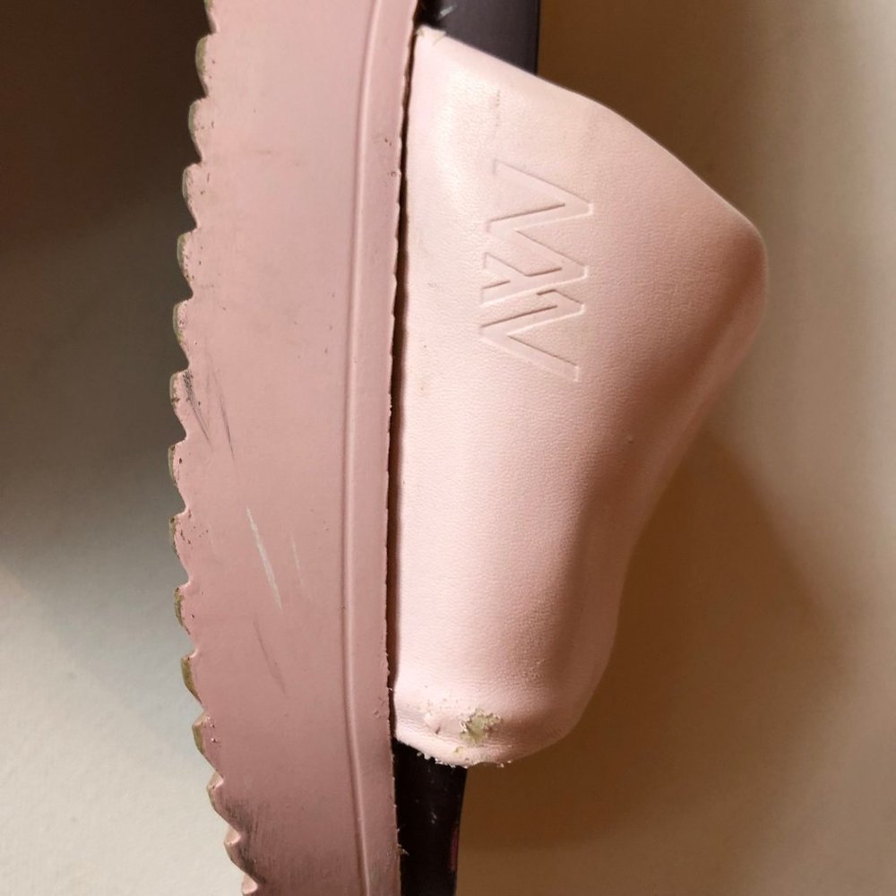 Matt & Nat Vegan Open Toe Slip On Pink Slides Sandals Size 7 - Picture 5 of 6